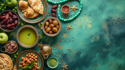 Ramadan 2025 WILL produce vector illustration poster template created by AI