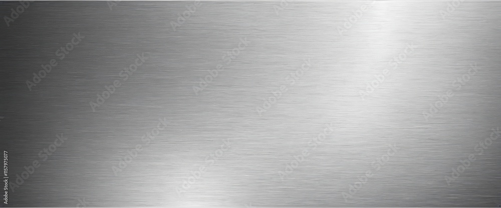 Poster gleaming brushed metal texture with soft light reflection