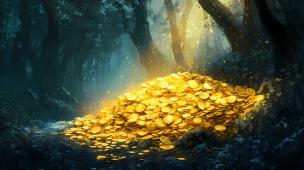 Gold-bearing selected Auriferous. Illustration