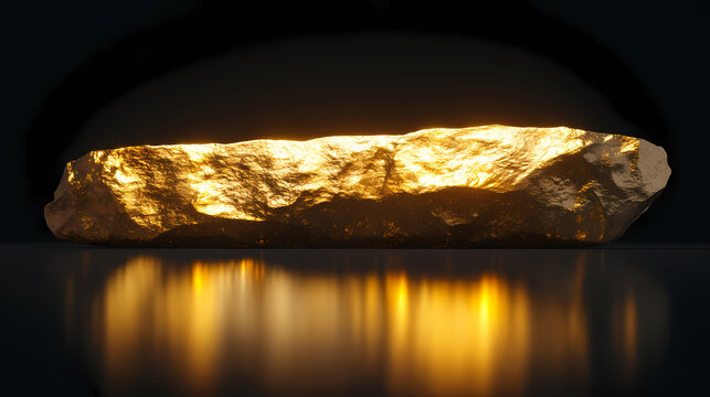 Lingot d'or. Auriferous. Illustration