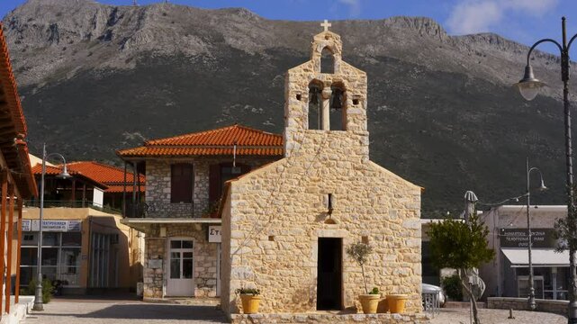 Greek Orthodox church in Areopoli in Mani Peninsula, Greece