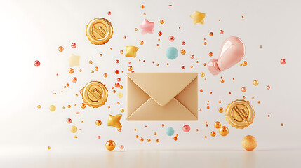 email newsletter featuring exclusive discounts with colorful elements