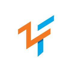 zf Initial Letter logo Design. zf symbol icon illustration design, sign of zf letter logo illustration
