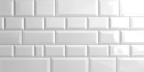 Elegant white subway tile wall texture interior design inspiration high fidelity gigapixel image modern aesthetic