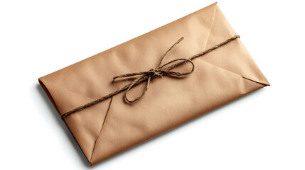 brown envelope tied with twine, perfect for document shipping and storage
