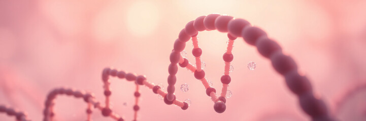 DNA Double Helix: A microscopic view of the genetic code, revealing the intricate structure of life's blueprint.