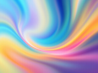 Fototapeta premium Colorful abstract waves with smooth gradient, vibrant background design.