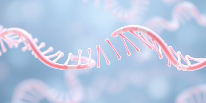 The Elegant Dance of DNA: A 3D Render of the Double Helix