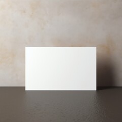blank business card mockup, no text, no images, hd with minimalist background