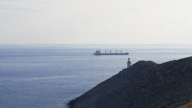 Cape Tainaron Matapan Lighthouse the southernmost point of Greece and second from Europe