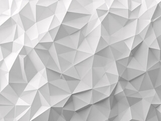 Abstract geometric background with interconnected white triangles, modern design.