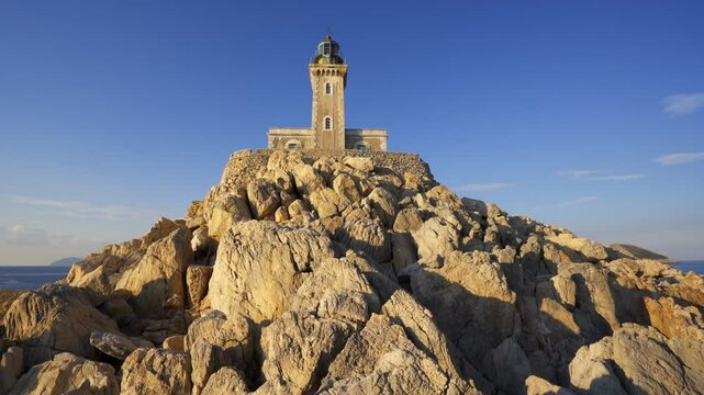 Cape Tainaron Matapan Lighthouse the southernmost point of Greece and second from Europe