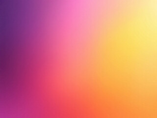 Vibrant purple to yellow gradient background.