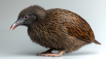 Fototapeta premium a close up photo of a kiwi isolated on a white background kiwi