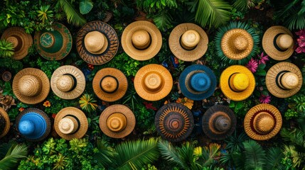 A dynamic and lively crowd of people in bold, bright colors, creating a colorful pattern that captures the essence of excitement, community, and the beauty of human connection.