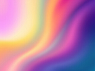 Vibrant purple to yellow gradient background.