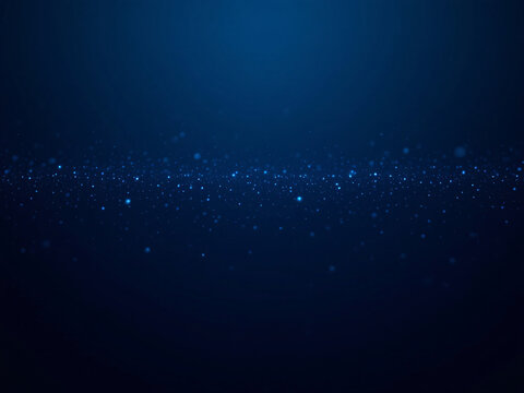 Blue gradient background with glowing dots, abstract digital design.