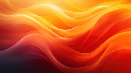 Obraz premium Abstract waves in warm colors create a dynamic, fluid visual experience.