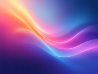 Fototapeta premium Colorful abstract waves with smooth gradient, vibrant background design.