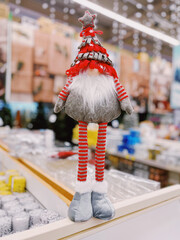 Festive Christmas Gnome with Red Hat and Beard
