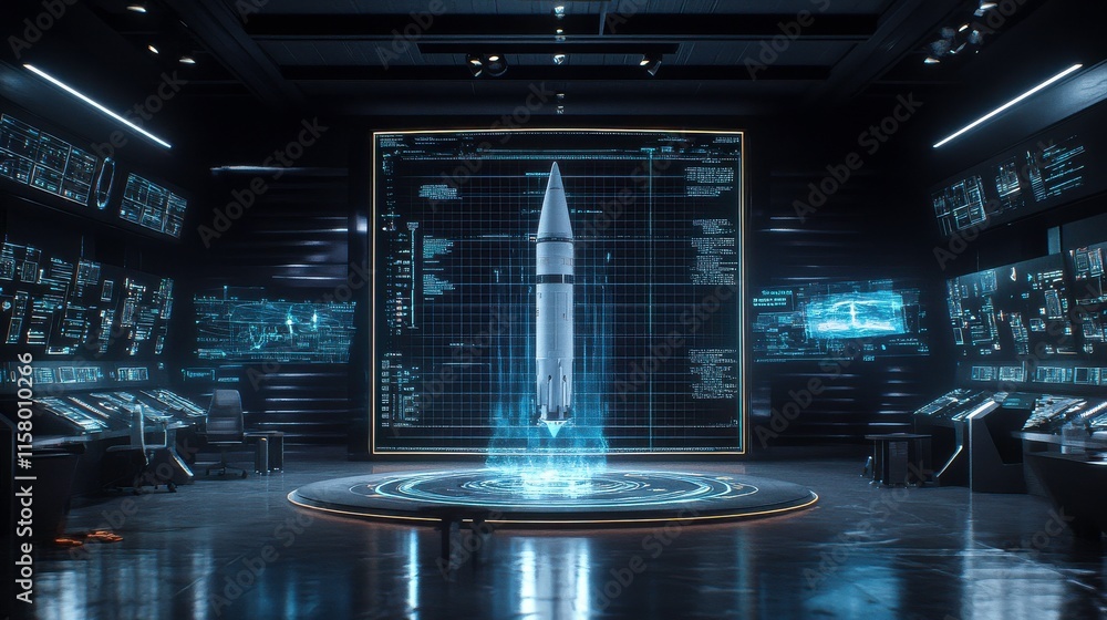 Poster virtual reality rocket propulsion system models