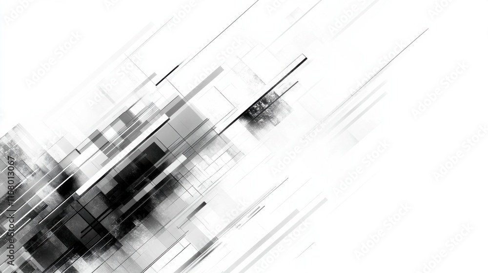 Aufkleber abstract innovation with clean lines and high-tech elements