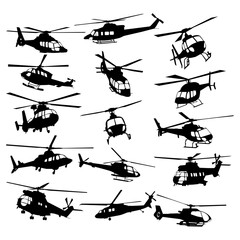 collection of helicopter silh... © MadeDirgaPepe