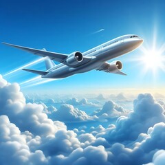 Obraz premium airplane in the sky