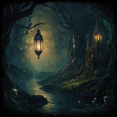 scary halloween background