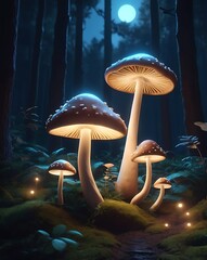Fototapeta premium mushrooms in the forest