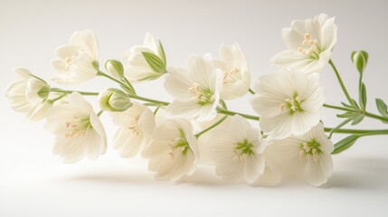Fototapeta premium photo of a stock flower hoary stock isolated on a white background stock flower