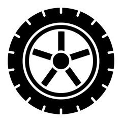 Fototapeta premium wheel of the car icon