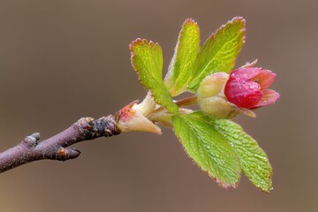 A bilberry plant bearing fruit Close up of berries on a stem Season Summer 2019 Location Western Siberian forest
