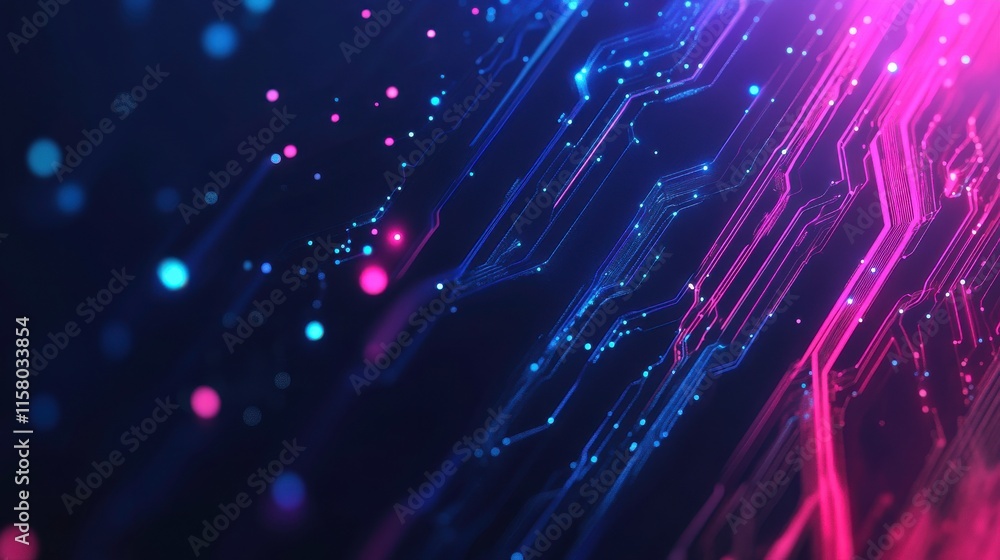 Poster dynamic vibrant concept with minimal distraction background