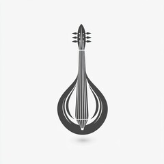 Simple illustration of a bowed string instrument.