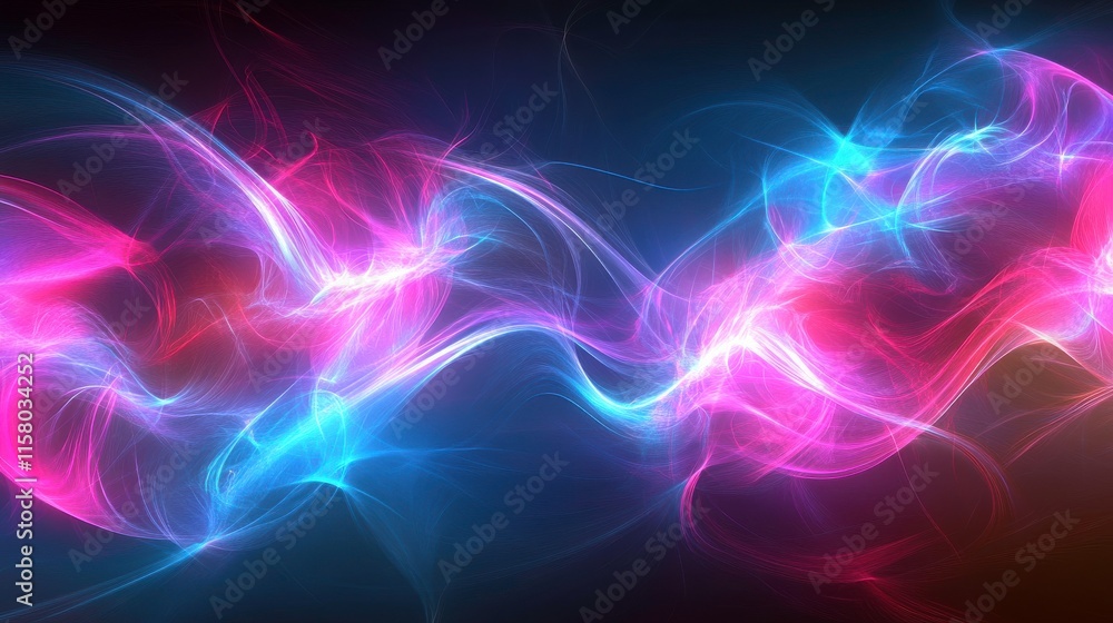 Poster engaging abstract design with clean lines and soft light