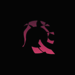 A Letter with unique pattern and an incription, digital art isolated on black background, a letter from alphabet set