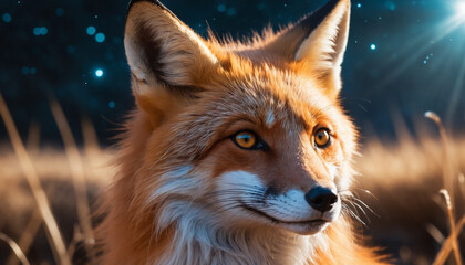 Obraz premium red fox in the wild