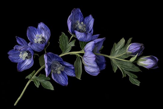 Aconitum plicatum toxic common monkshood
