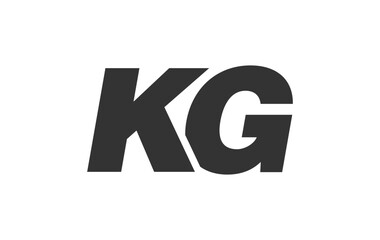 KG Techno Editable Font Logo For Corporate Branding. Bold, Futuristic Design With Unique Typographic Ideas. Minimal Custom Type And Dynamic Letter