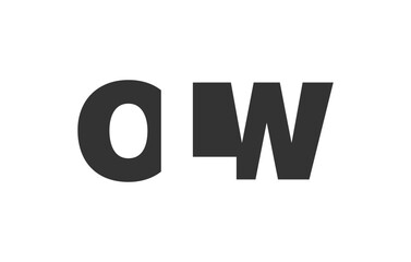 OLW logo design. Initial letter O L W bold font style for tech startups, consulting, corporate branding. Creative company name, headlines typography identity, trendy logotype.