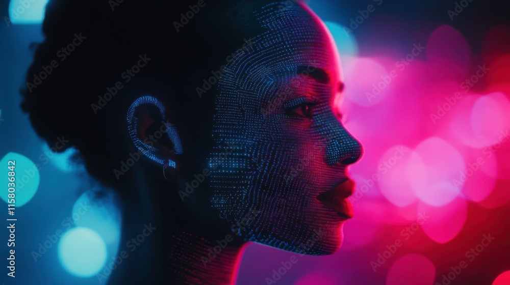 Aufkleber high-resolution dynamic display with detailed textures