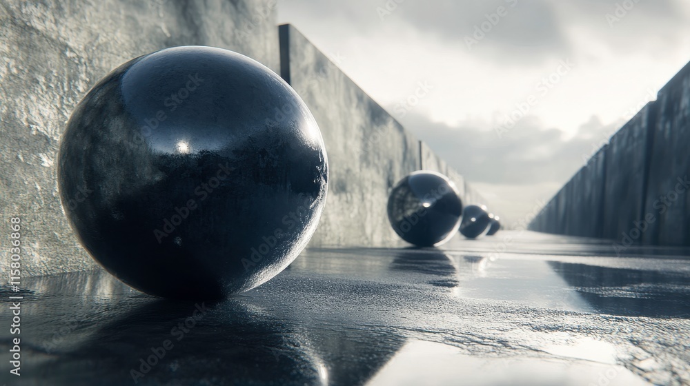 Poster high-resolution dynamic scene with detailed textures