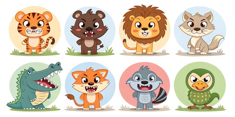 Obraz premium Set of cartoon