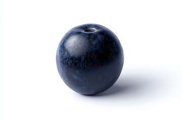 blueberry alone on white backdrop cutout complete focus