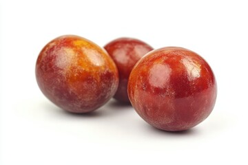 Obraz premium Camu camu also known as Myrciaria dubia is an edible fruit utilized in desserts snacks processed foods and traditional medicine