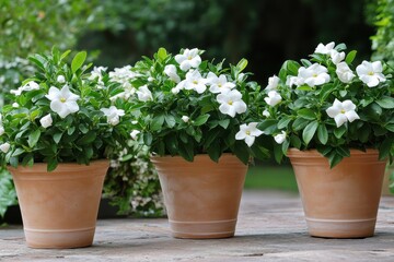 Cape jasmine gardenia blossom on