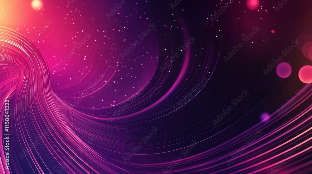 Poster vibrant abstract interface design with clean lines