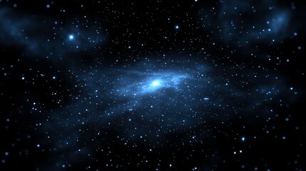 Fototapeta premium A mesmerizing view of a galaxy filled with stars and cosmic dust, showcasing the beauty and vastness of space.