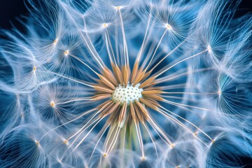 Obraz premium Close up of a yellow dandelion in bloom
